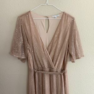 Baltic Born Grace Sparkle Maxi Dress, Champagne